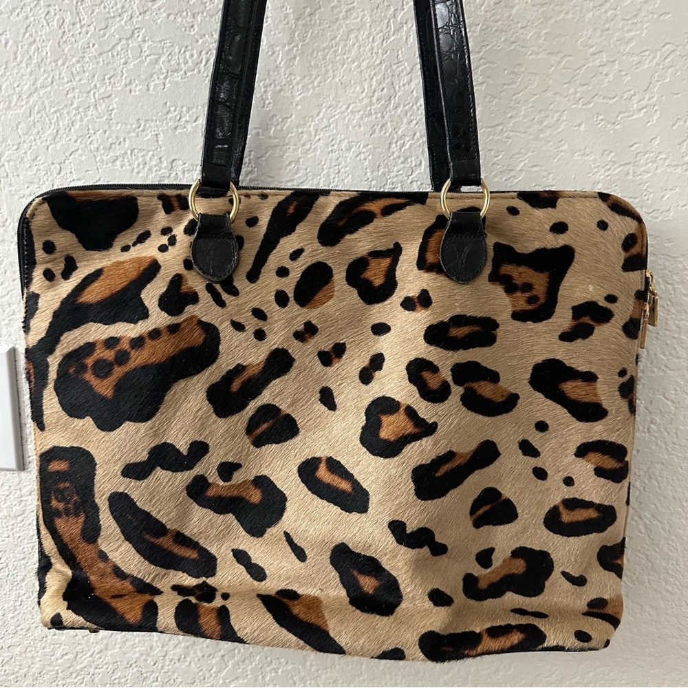 Vintage Terrida Leopard Pony hair Bag